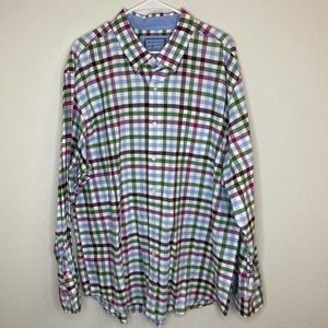 Saddlebred vintage Oxford Checked Shirt Men Sz XXL slightly used